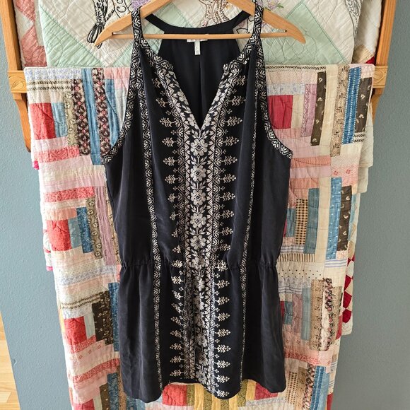 Joie Silk Bohemian Patterned Mini Dress Women's L - Picture 4 of 9